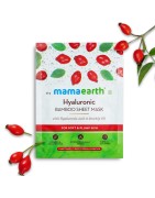 Mamaearth Hyaluronic Bamboo Sheet Mask, Pack Of 2 (25g Each), With Hyaluronic Acid & Rosehip Oil, For Soft & Plump Skin
